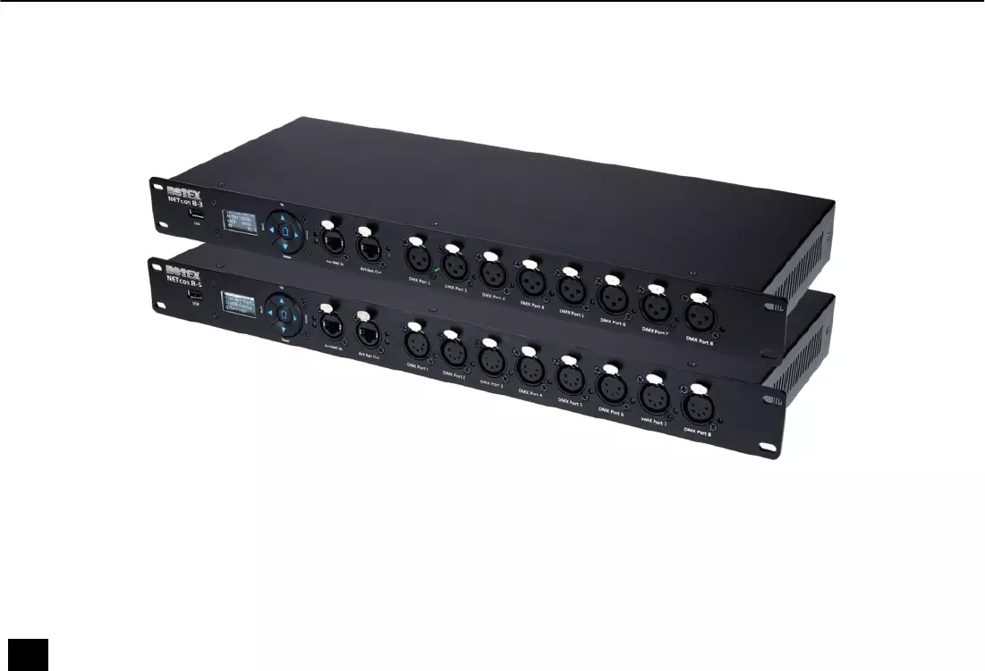 Artnet/ Sacn DMX/W-DMX Distributie Rack