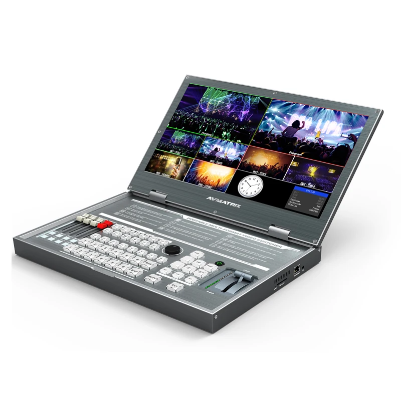 Avmatrix PVS0615 6 Channel Multi-Format Video Switcher SDI HDMI Mixer 1080p Record