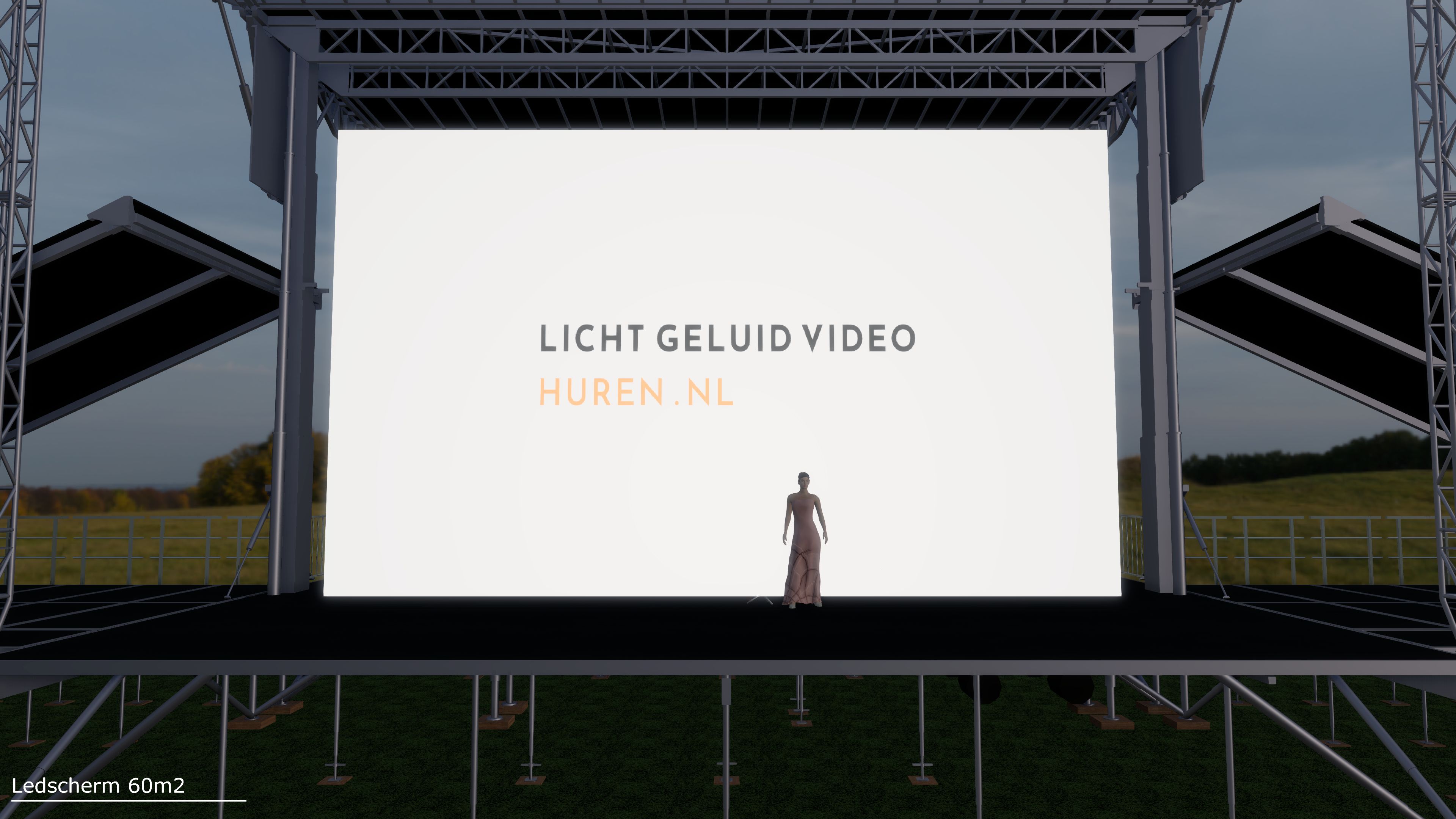 LED scherm 5 P2.6mm 10x 6 mtr (60m2) inclusief stackingframe - Afbeelding 5